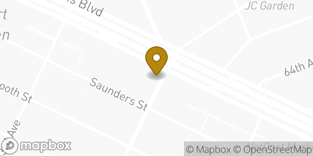 Map showing the location of Starbucks in Rego Park, NY 11374