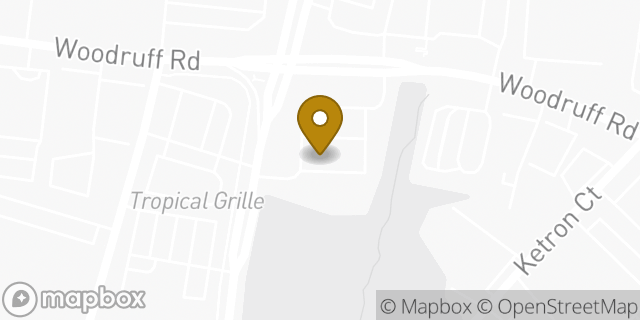 Map showing the location of Amazon Locker - Fernweh in Greenville, SC 29607