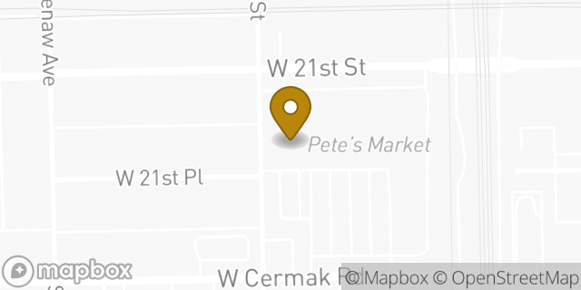 Map showing the location of Planet Fitness in Chicago, IL 60608
