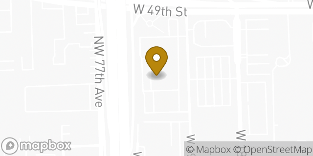 Map showing the location of Marshalls in Hialeah, FL 33012