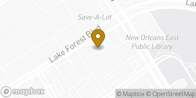 Map showing the location of Subway in New Orleans, LA 70127