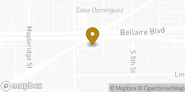 Map showing the location of The UPS Store in Bellaire, TX 77401