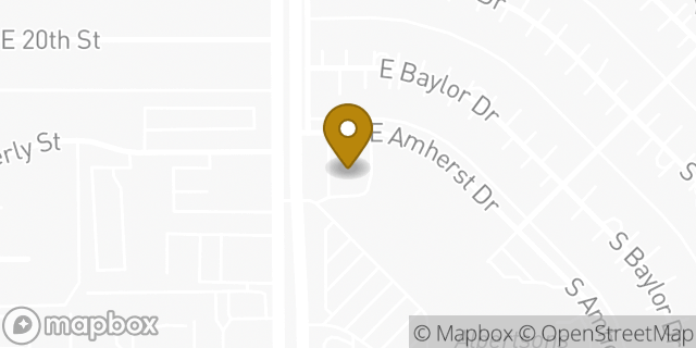 Map showing the location of AutoZone in Tucson, AZ 85710