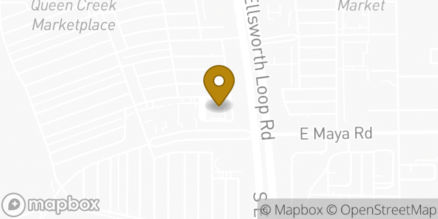 Map showing the location of Chase ATM in Queen Creek, AZ 85142