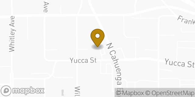 Map showing the location of Subway in Los Angeles, CA 90028
