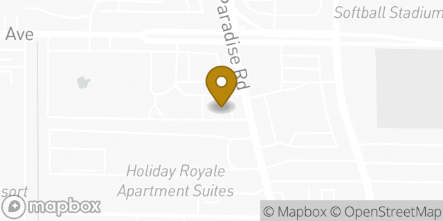 Map showing the location of Dunkin Donuts in Las Vegas, NV 89169