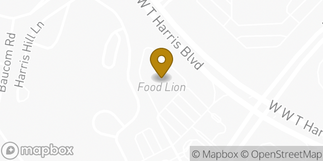 Map showing the location of Coinme in Charlotte, NC 28269