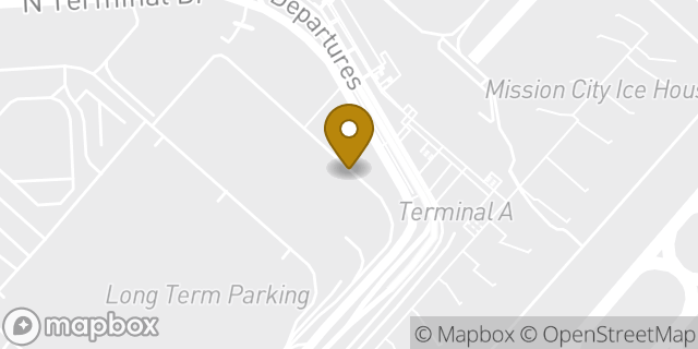 Map showing the location of Alamo Rent A Car in San Antonio, TX 78216