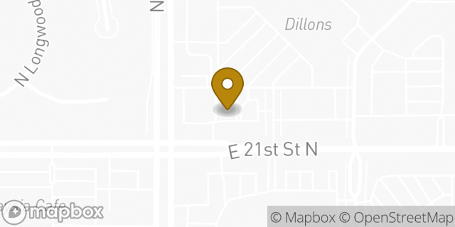 Map showing the location of McDonald's in Wichita, KS 67206
