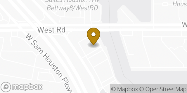 Map showing the location of Walgreens in Houston, TX 77040