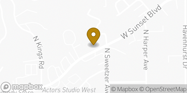 Map showing the location of WeWork in West Hollywood, CA 90069