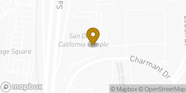 Map showing the location of Church of Jesus Christ of Latter Day Saints in San Diego, CA 92122