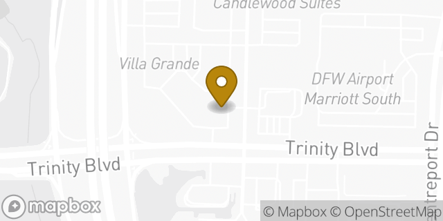 Map showing the location of Starbucks in Fort Worth, TX 76155