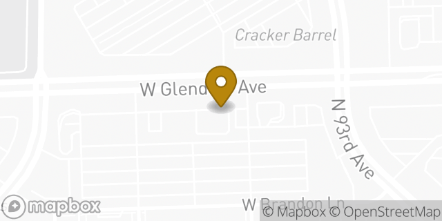 Map showing the location of Chipotle Mexican Grill in Glendale, AZ 85305