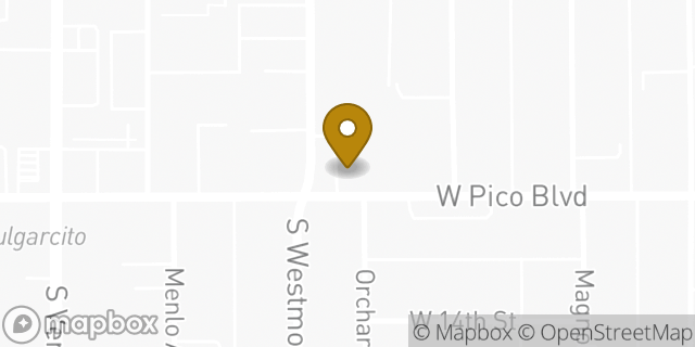 Map showing the location of 7-Eleven in Los Angeles, CA 90006