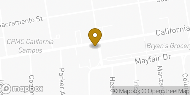 Map showing the location of Walgreens in San Francisco, CA 94118