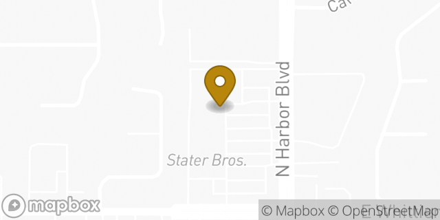Map showing the location of The UPS Store in La Habra, CA 90631
