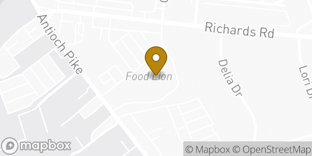 Map showing the location of Food Lion in Nashville, TN 37013