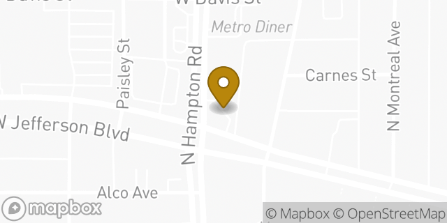 Map showing the location of 7-Eleven in Dallas, TX 75208