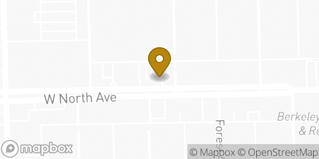 Map showing the location of Starbucks in Chicago, IL 60707