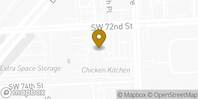 Map showing the location of Subway in Miami, FL 33173