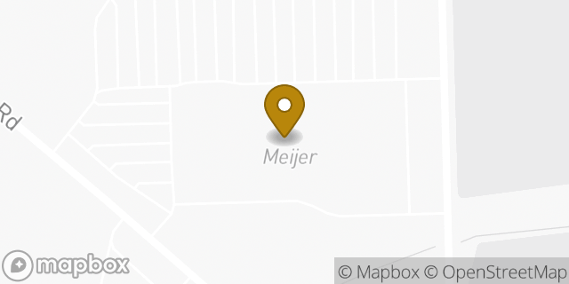 Map showing the location of Meijer in Toledo, OH