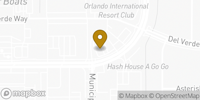 Map showing the location of Sonic Drive In in Orlando, FL 32819