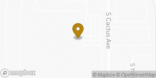 Map showing the location of Staples Distribution Center in Rialto, CA 92376