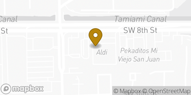 Map showing the location of Subway in Miami, FL 33184