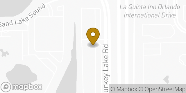 Map showing the location of Planet Fitness in Orlando, FL 32819