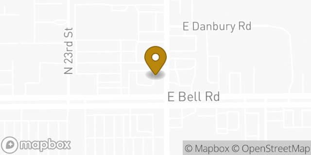 Map showing the location of Starbucks in Phoenix, AZ 85032