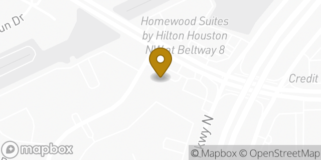 Map showing the location of Subway in Houston, TX 77064