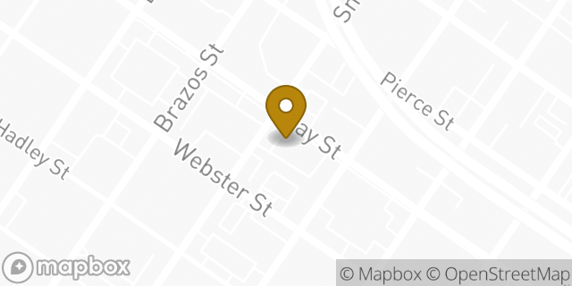 Map showing the location of Bank of America Walk-Up ATM | Smith And Gray in Houston, TX 77002