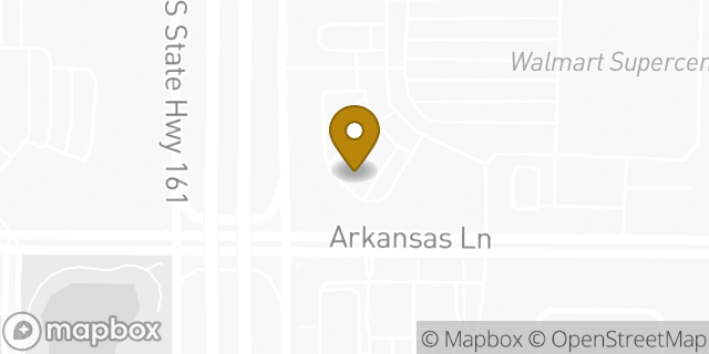 Map showing the location of Starbucks in Grand Prairie, TX 75052