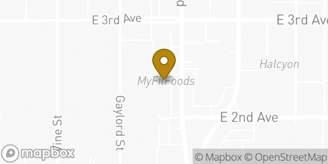 Map showing the location of The UPS Store in Denver, CO 80206