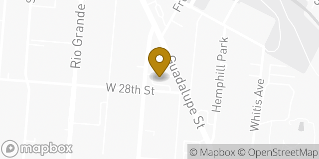 Map showing the location of Whataburger in Austin, TX 78705