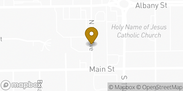 Map showing the location of Beech Grove KinderCare in Beech Grove, IN 46107