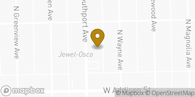 Map showing the location of MinuteClinic at CVS in Chicago, IL 60613