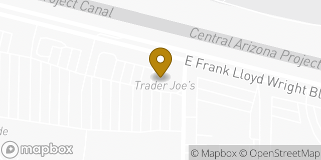 Map showing the location of Trader Joe's in Scottsdale, AZ 85260