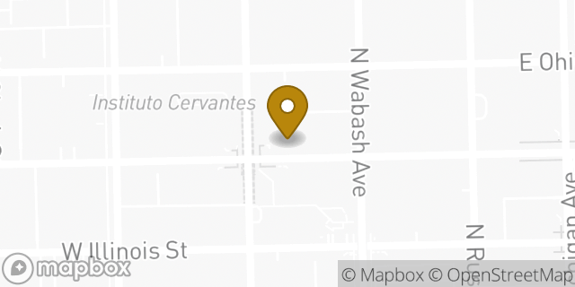 Map showing the location of Enterprise Rent-A-Car in Chicago, IL 60611