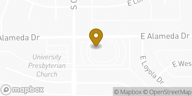 Map showing the location of The Church of Jesus Christ of Latter-day Saints in Tempe, AZ 85282