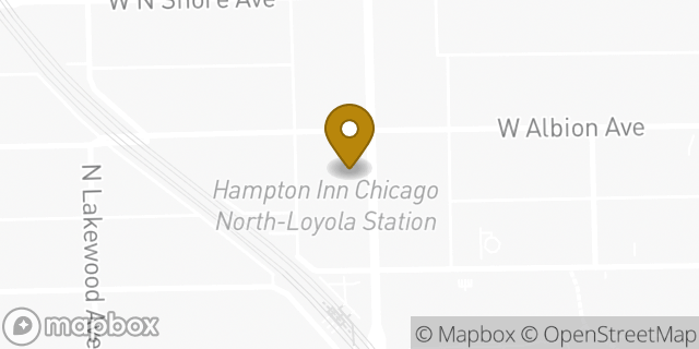 Map showing the location of Starbucks in Chicago, IL 60626