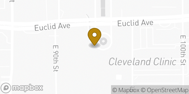 Map showing the location of Starbucks in Cleveland, OH 44195