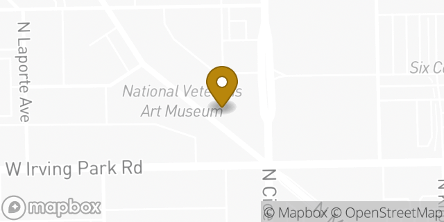 Map showing the location of Six Corners Eye Care in Chicago, IL 60641
