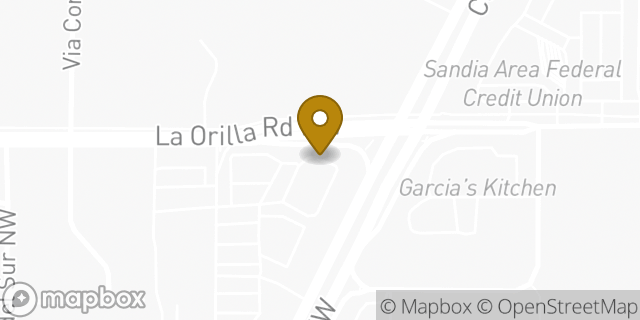 Map showing the location of Baskin-Robbins in Albuquerque, NM 87120