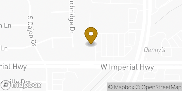 Map showing the location of The UPS Store in La Habra, CA 90631