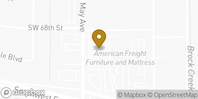 Map showing the location of Amazon Locker - Azer in Oklahoma City, OK 73159