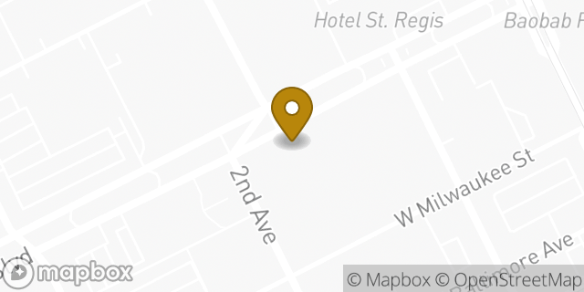 Map showing the location of Chase Bank in Detroit, MI 48202