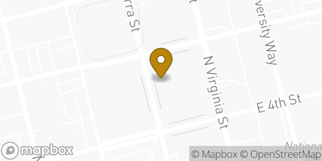 Map showing the location of Enterprise Rent-A-Car in Reno, NV 89501