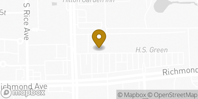 Map showing the location of Subway in Houston, TX 77056